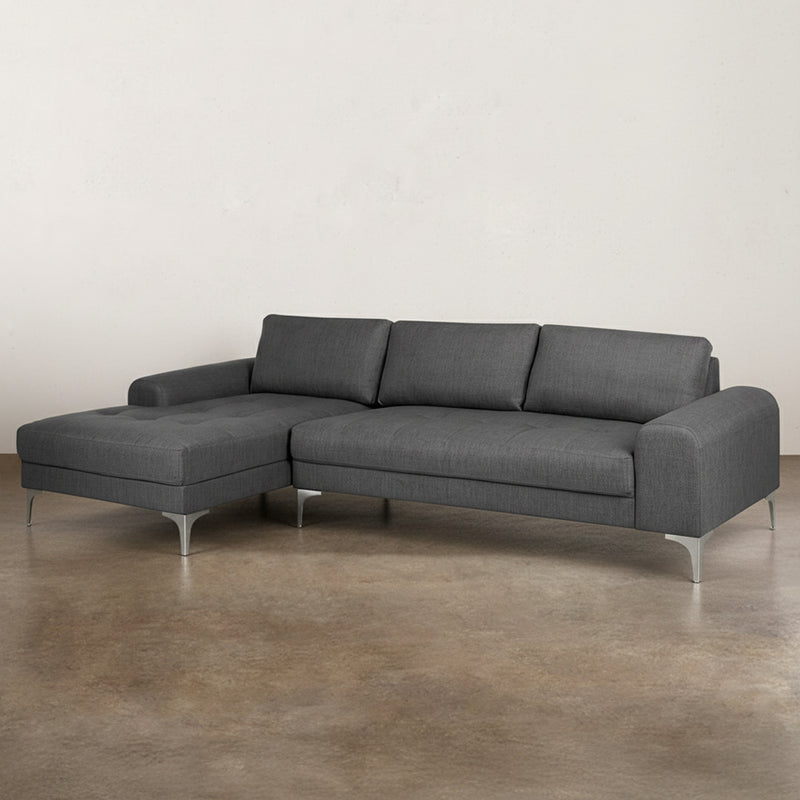 Chaise longue a 4/5 posti - Rivestita in tessuto - Yemy