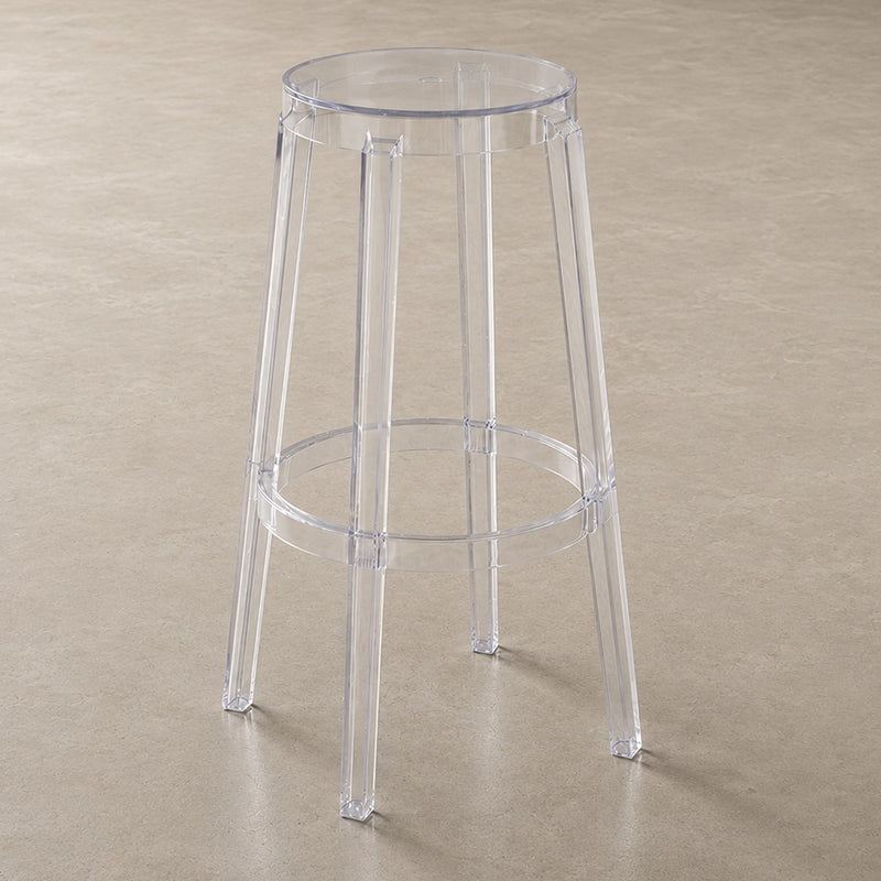 Banco de design transparente - 75cm - Arthur