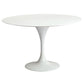 Round dining table 110 cm with MDF tabletop and metal base – Modern and elegant design - gallery 8