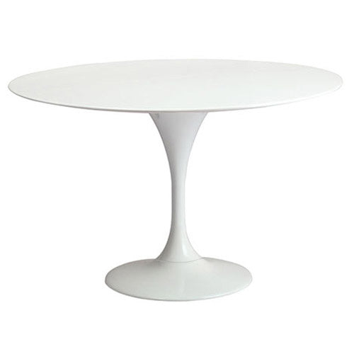 Round dining table 110 cm with MDF tabletop and metal base – Modern and elegant design - gallery 8