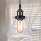 Edison-pendel lampe med krystalskærm