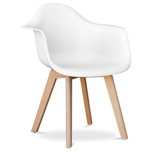 Dining Chair with Armrests - Scandinavian Style - Dominic - gallery 2