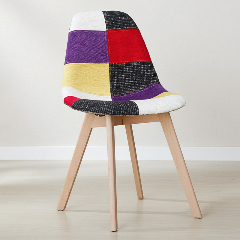 Sedia da pranzo Denisse in stile scandinavo dal design premium - Patchwork Tessa