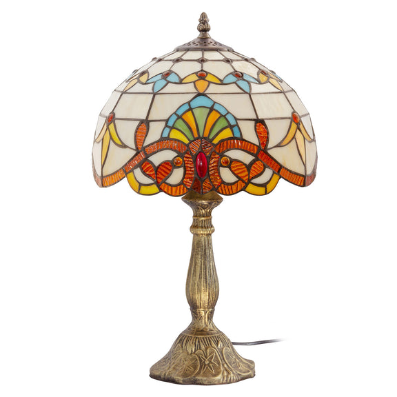 Tiffany Table Lamp - Living Room Lamp - Vintage - gallery 7