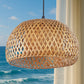Candeeiro de teto Talli entrançado Design Boho Bali - Bambu