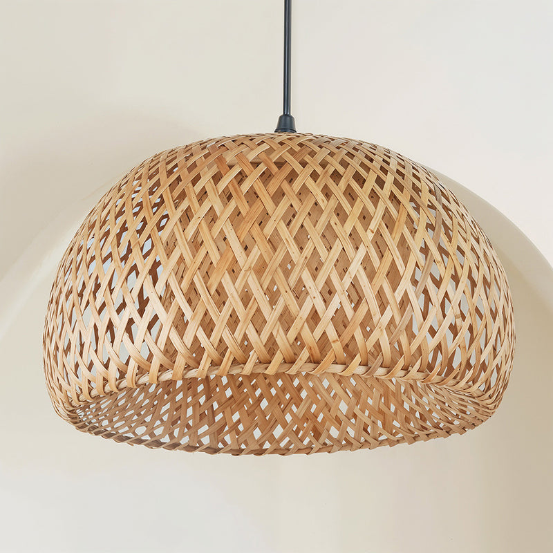 Candeeiro de teto Talli entrançado Design Boho Bali - Bambu
