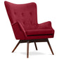 Sillón Jensen de estilo escandinavo - Terciopelo