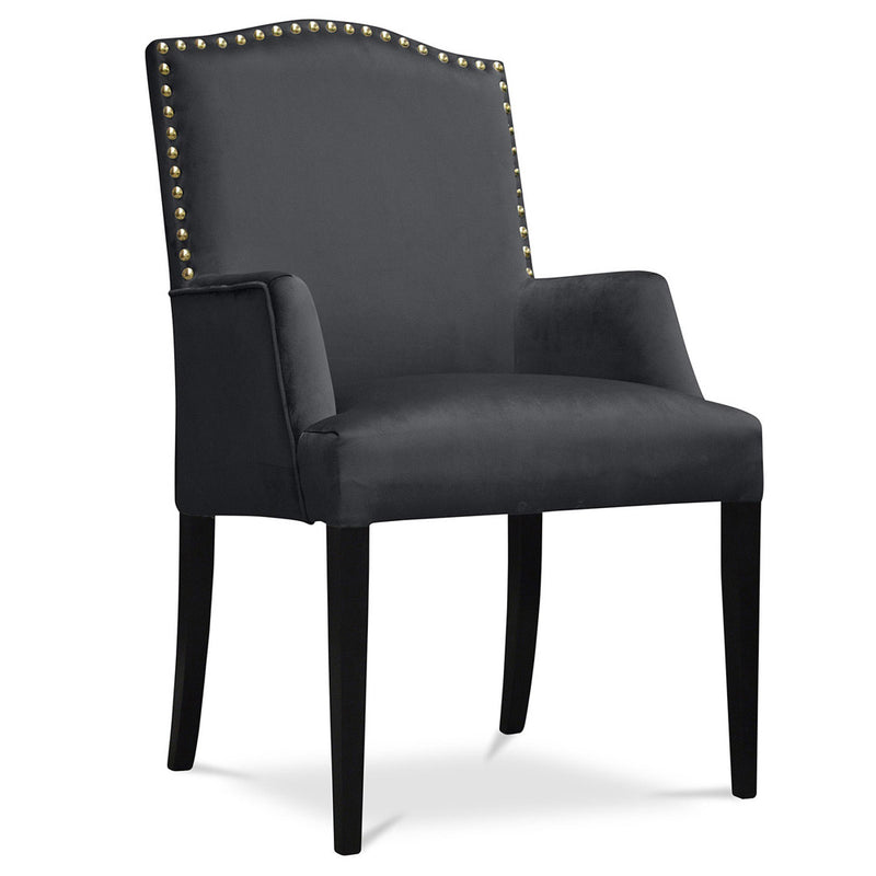 Silla de comedor Charlotte de estilo barroco - Terciopelo