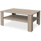 Mesa de centro retangular Ragna de estilo escandinavo - Madeira