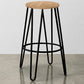 Sgabello da bar Hairpin 66cm - Legno chiaro e metallo