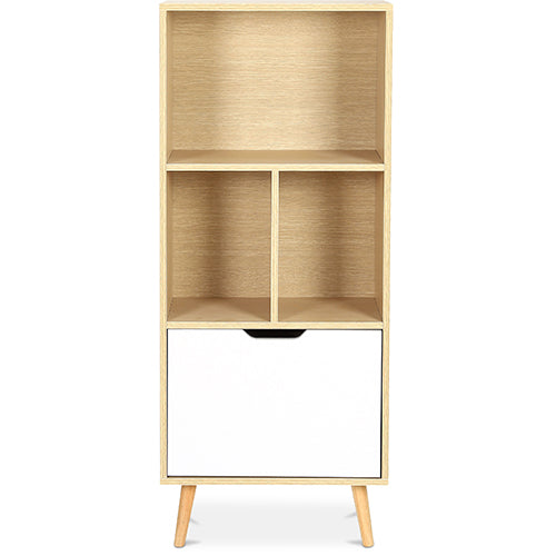 Credenza in legno - Design scandinavo - 4 scomparti - Roin