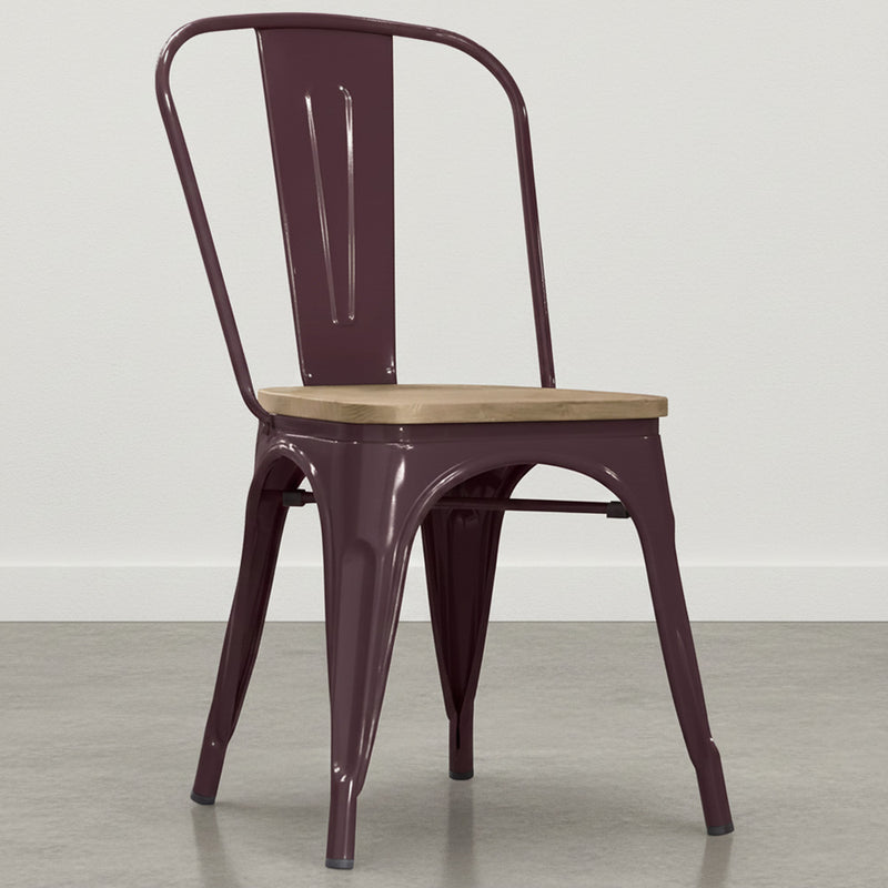 Sedia Stylix - Metallo e legno chiaro