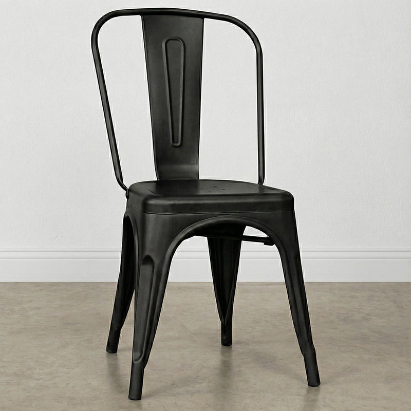 Sedia da pranzo in acciaio - Design industriale - Stylix