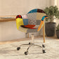 Office Chair with Armrests - Desk Chair with Wheels - Upholstered in Patchwork - Patty - gallery 3