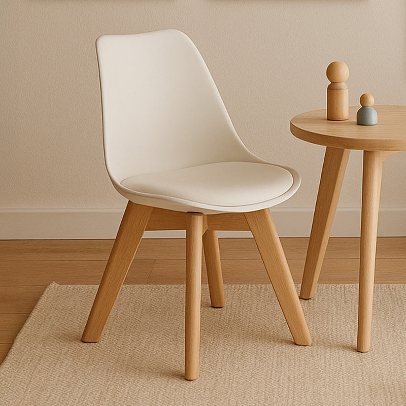 Chaise pour enfant rembourrée en bois et polypropylène