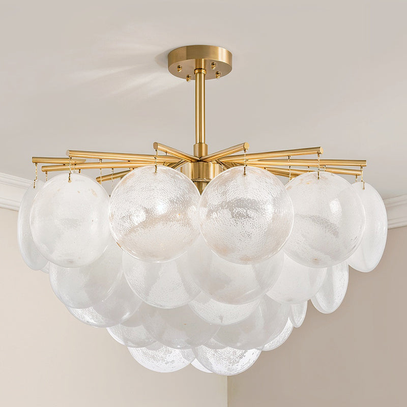 Candeeiro de lustre em cristal