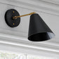 Applique murale avec abat-jour orientable au style scandinave, métal - Livel