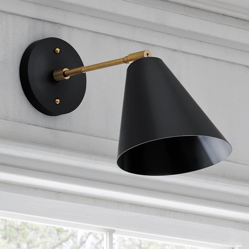 Applique murale avec abat-jour orientable au style scandinave, métal - Livel