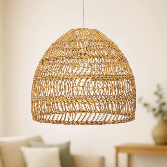 Rattan Ceiling Lamp - Boho Bali Design Pendant Lamp - 40cm - Hoa - gallery 7