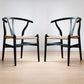 Pack of 2 Dining chair Wish Scandi Style Premium Design Wooden Cord Seat