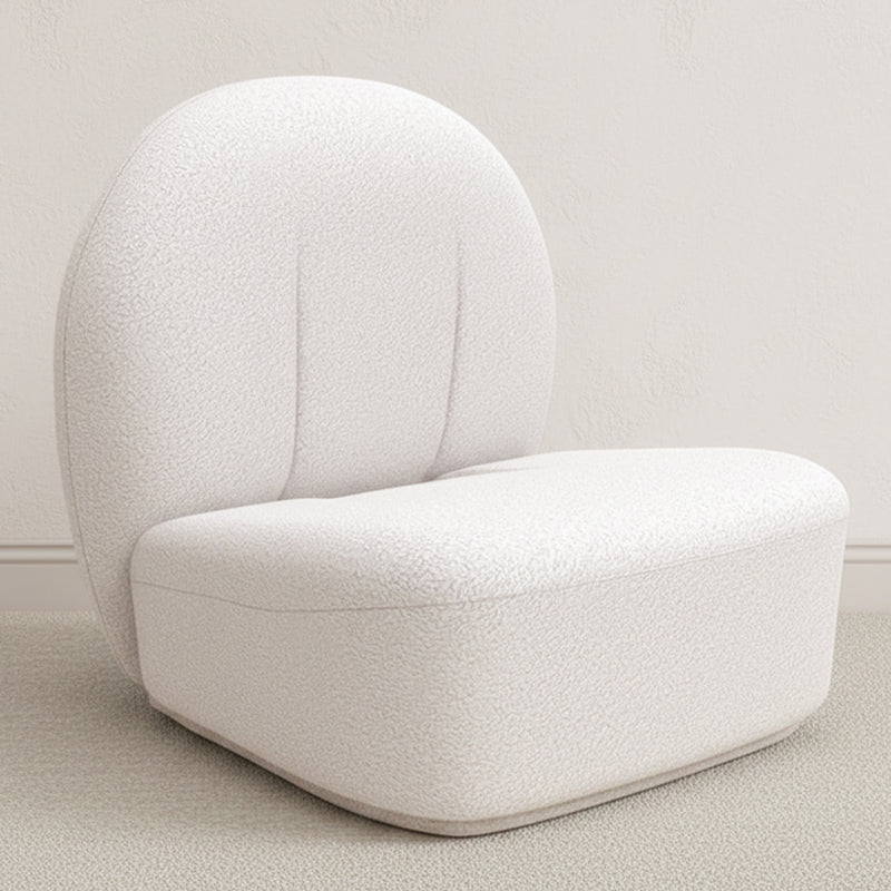 Sillón bouclé blanco - tapizado - Loraine