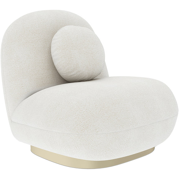 Bouclé fabric upholstered armchair - Larry - gallery 12