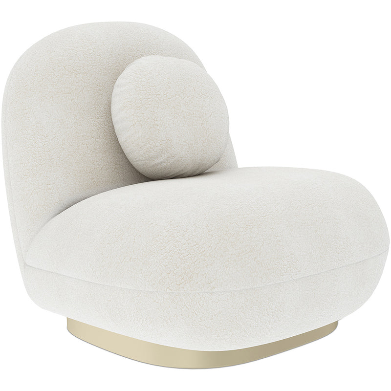Bouclé fabric upholstered armchair - Larry - gallery 12
