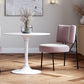 Velvet Upholstered Armchair - Light Pink - Jerna