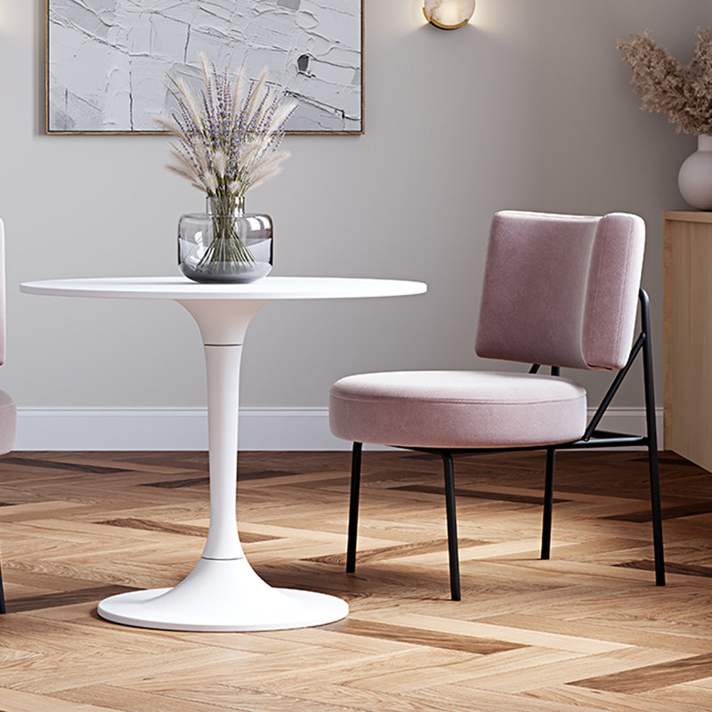 Velvet Upholstered Armchair - Light Pink - Jerna