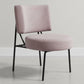 Velvet Upholstered Armchair - Light Pink - Jerna