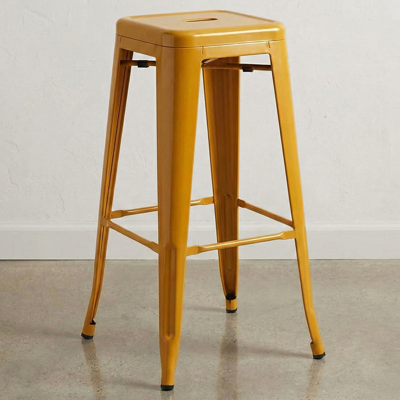 Bar Stool Tolix Style Industrial Design Matte Metal - 76 cm - New Edition