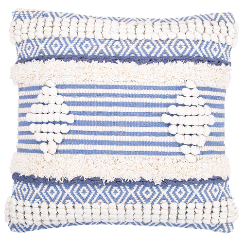 Capa + enchimento para almofada quadrada de algodão, estilo Boho Bali - Litha