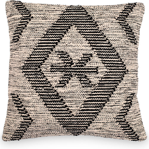 Square Cotton Cushion in Boho Bali Style, cover + filling - Rita