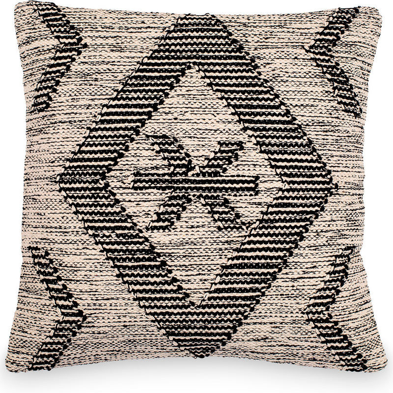 Coussin carré en coton, style bohème balinais, housse + rembourrage - Rita
