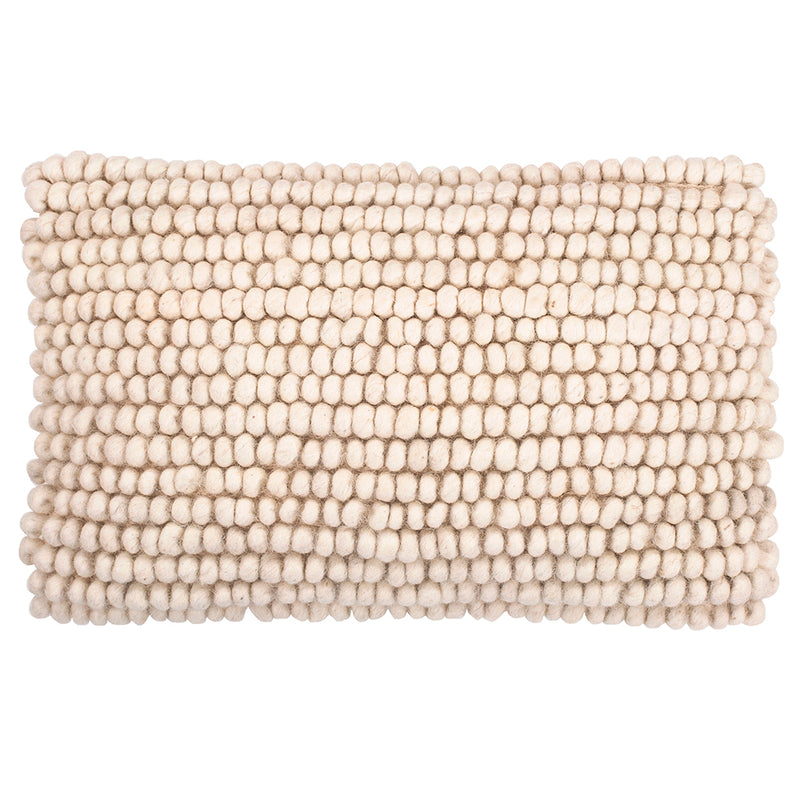 Rectangular Cushion in Boho Bali Style, Wool, cover + filling - Sarah - gallery 7