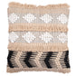 Square Cotton Cushion in Boho Bali Style, cover + filling  - Herai