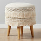Pouf sgabello stile boho Bali, cotone - Debra