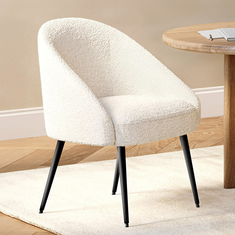 Design Armchair - Upholstered in Boucle Fabric - Wasda - gallery 11