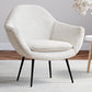 Armchair with Armrests - Upholstered in Boucle Fabric - Eila - gallery 12