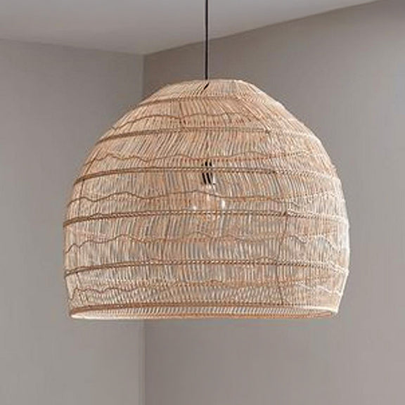 Rattan Ceiling Lamp - Boho Bali Design Pendant Lamp - 60cm - Hoa - gallery 11