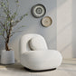 Armchair Upholstered in Boucle Fabric - Larry - gallery 5