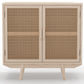 Buffet en Bois Naturel - Design Boho Bali - 2 Portes - Treys
