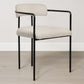 Silla de comedor tapizada - Bouclé blanco - Garne