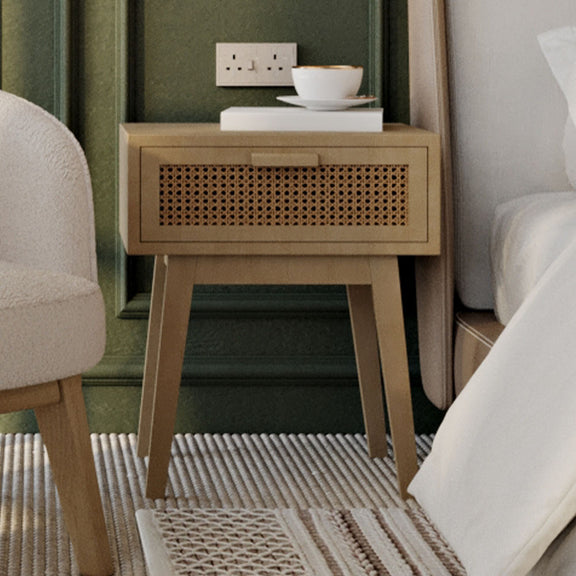 Bedside Table with Drawer - Boho Bali Wood - Yanpai - gallery 11