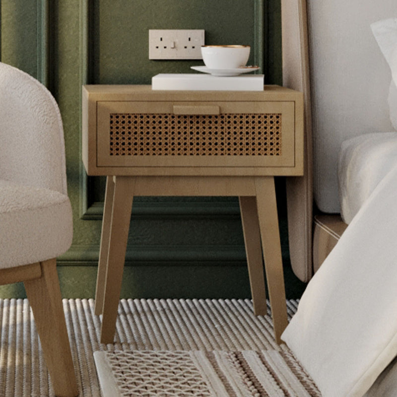 Bedside Table with Drawer - Boho Bali Wood - Yanpai - gallery 11