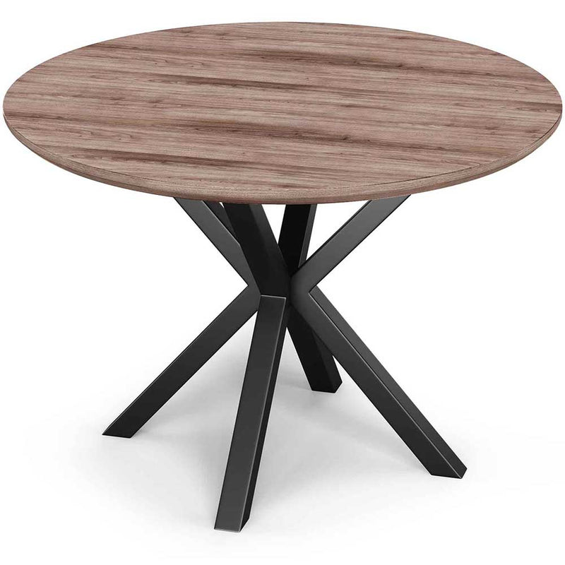 Round Dining Table - Industrial - Wood and Metal - Bayron - gallery 9