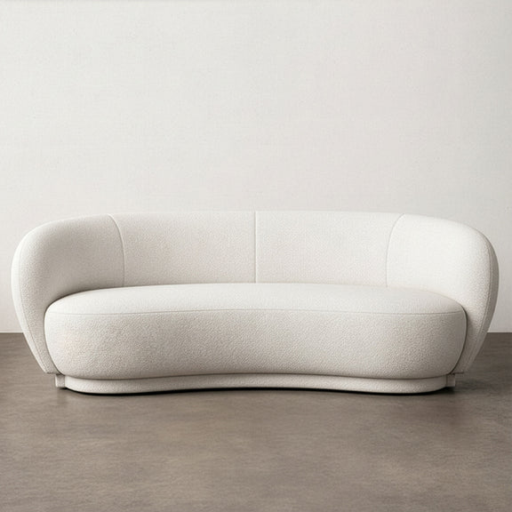 Curved Sofa - 3 Seater - Boucle Fabric - Curvy - gallery 14