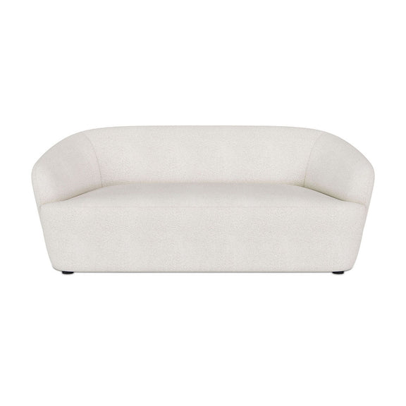 Curved Sofa - 2 Seater - Boucle Fabric - Bold - gallery 1