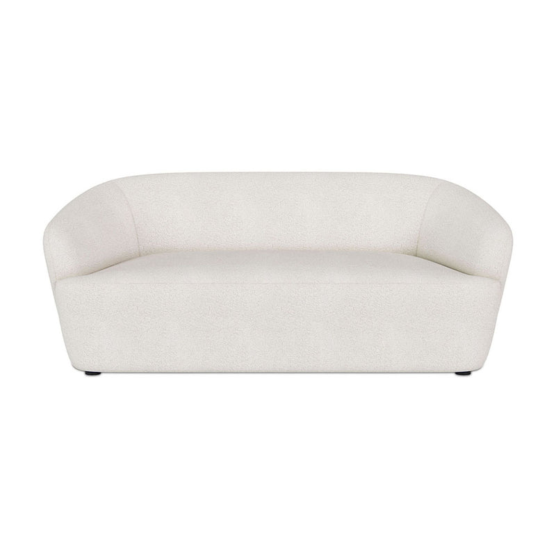 Curved Sofa - 2 Seater - Boucle Fabric - Bold - gallery 1