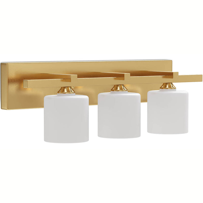Candeeiro de parede dourado envelhecido - Aplique de 3 luzes - Violet